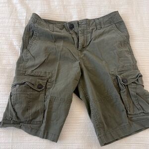 Aeropostale Olive Green Utility Shorts